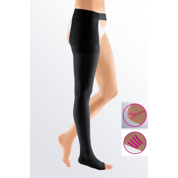 Meia Elástica Plus Até à Coxa Com Cinto (unidade)