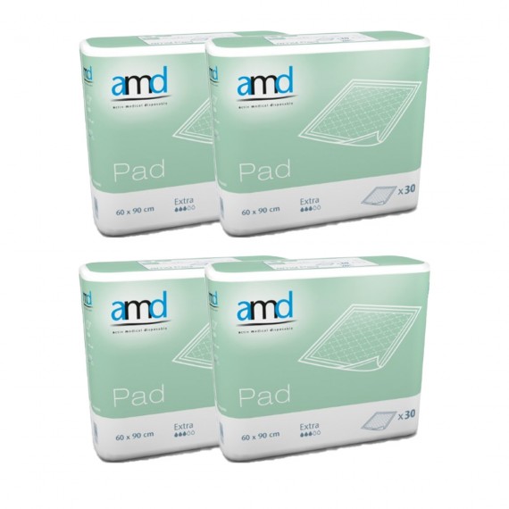 120uni. Resguardo Descartável Amd Pad 60x90 (4x30uni.)