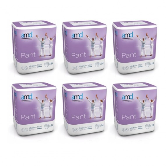 84 uni. Fralda Cueca Amd Maxi Tam.L (6x14uni.)