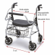 Andarilho Maxi Rollator XL 200 kg