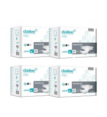 96Unid. Fralda Dailee Slip Premium Maxi Plus L-XL (4x24Unid.)