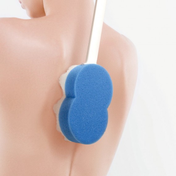 Esponja de Banho de Cabo Longo 2 Em 1