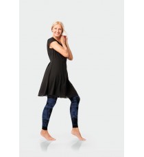 Legging de compressão Juzo Soft Batik - Fundo Preto