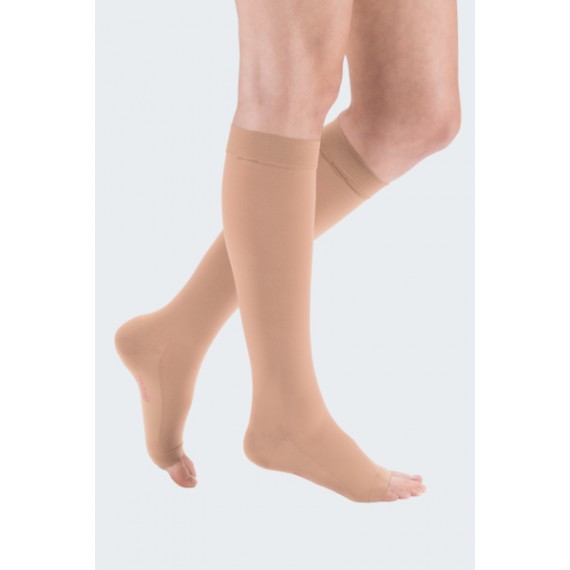 Meia Elástica Comfort Até Ao Joelho (malha Opaca)