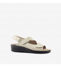 Sandália Para Diabético Merinda Ortomedical Bege